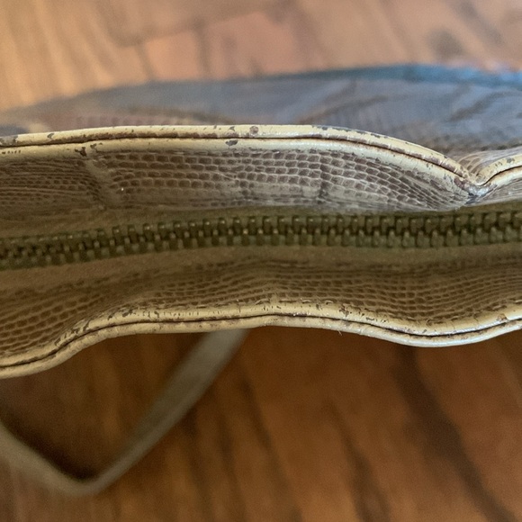 Vtg 1960s Supreme Patchwork Snake / Python Shoulder Bag Classic Neutral Texture - Picture 14 of 17